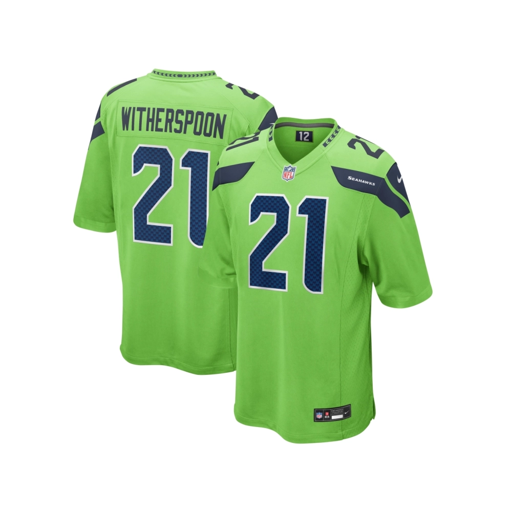 Mens Seattle Seahawks Devon Witherspoon Neon Green Game Jersey
