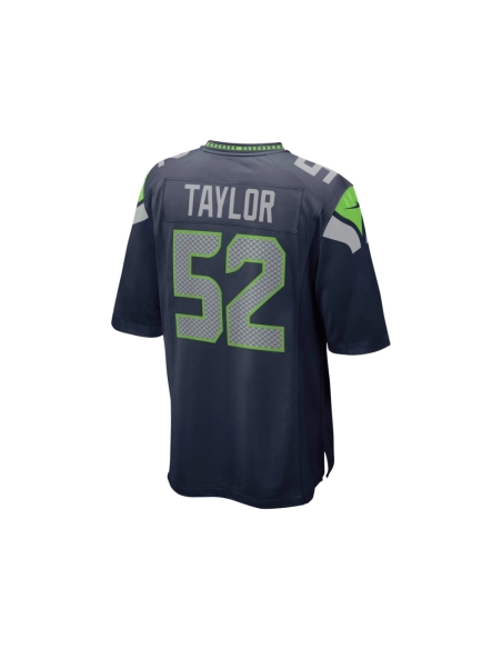 Mens Seattle Seahawks Darrell Taylor College Navy Game Jersey