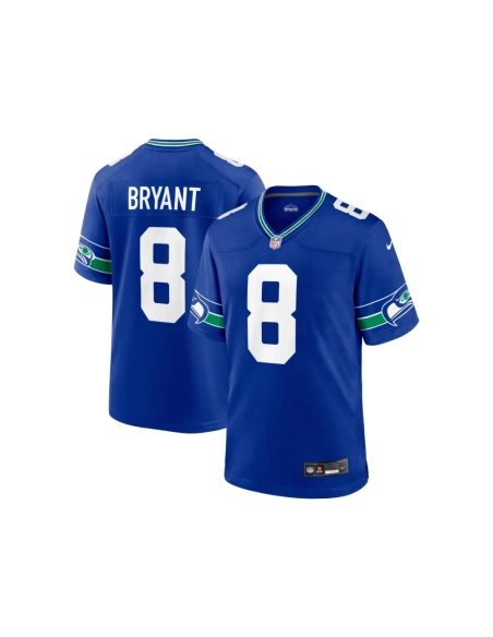 Mens Seattle Seahawks Coby Bryant Royal Throwback Player Game Jersey