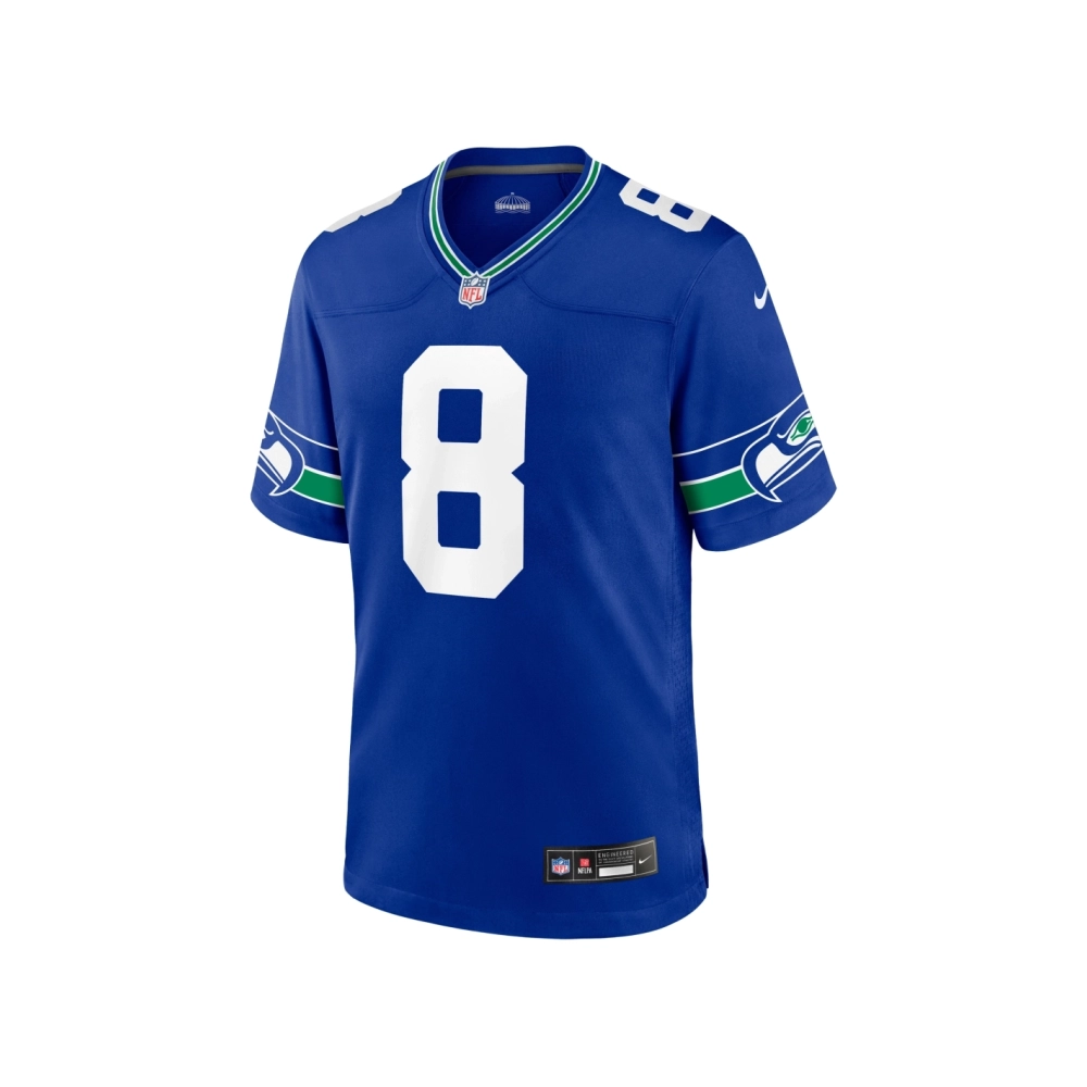 Mens Seattle Seahawks Coby Bryant Royal Throwback Player Game Jersey