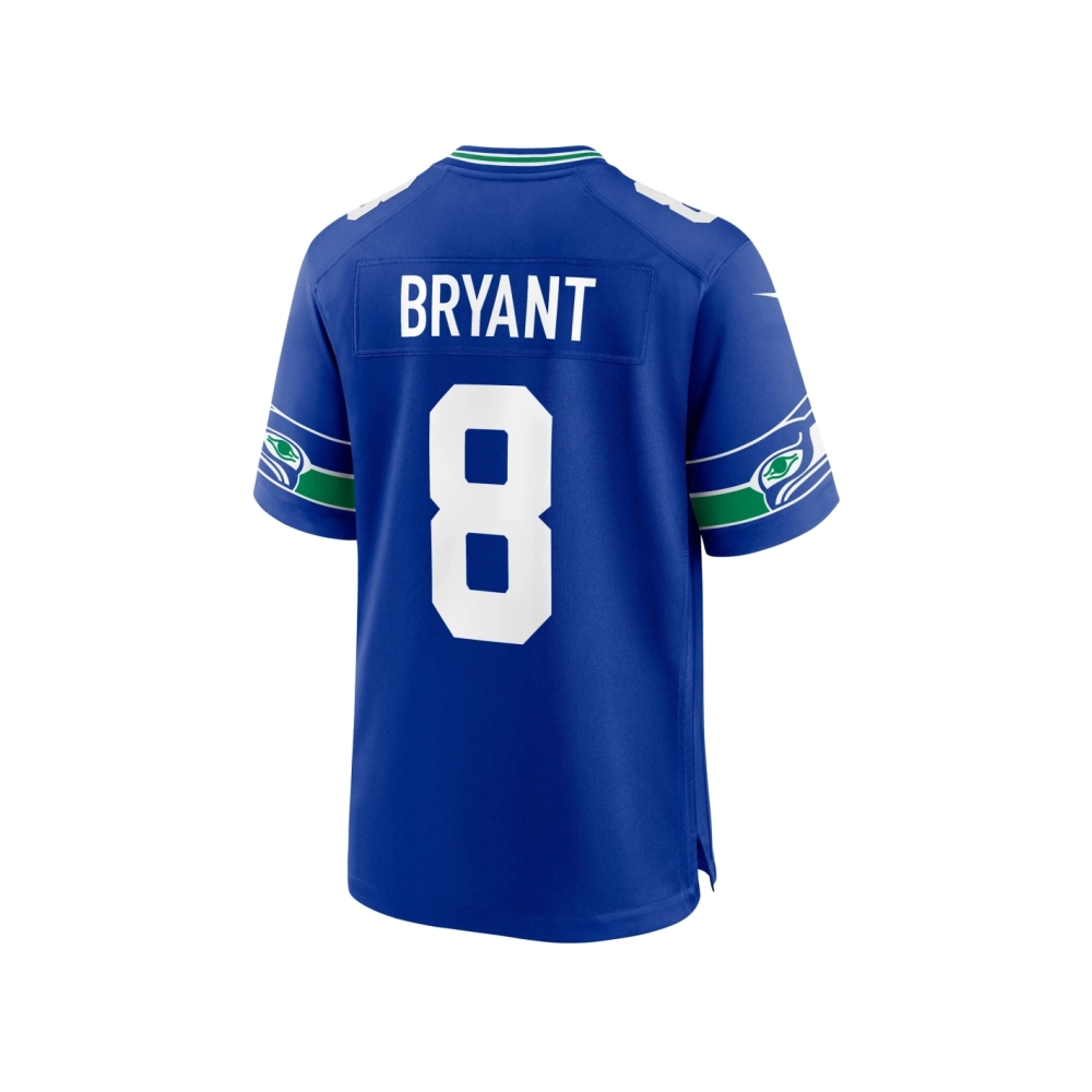 Mens Seattle Seahawks Coby Bryant Royal Throwback Player Game Jersey