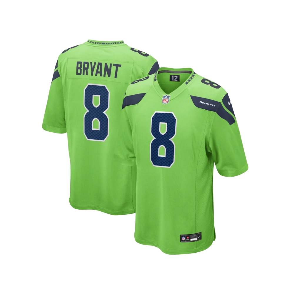 Mens Seattle Seahawks Coby Bryant Neon Green Game Jersey