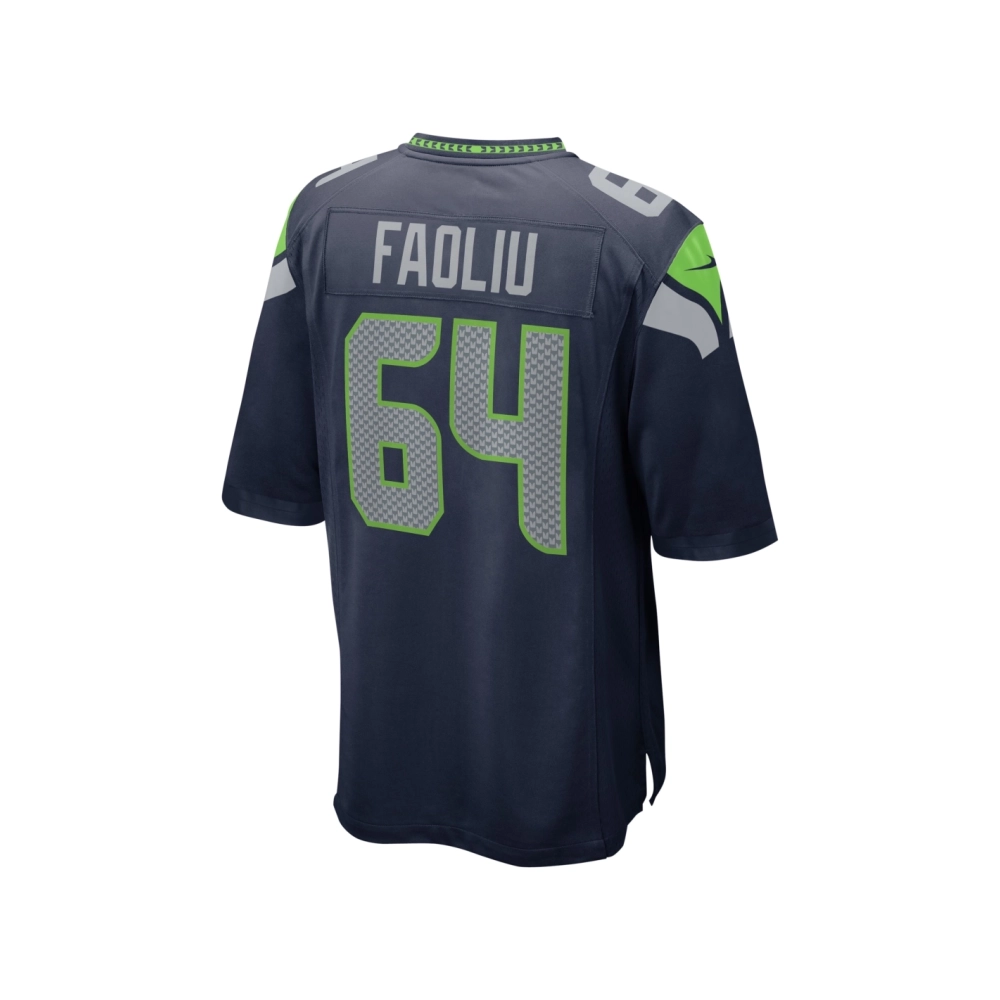 Mens Seattle Seahawks Austin Faoliu College Navy Game Jersey