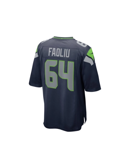 Mens Seattle Seahawks Austin Faoliu College Navy Game Jersey