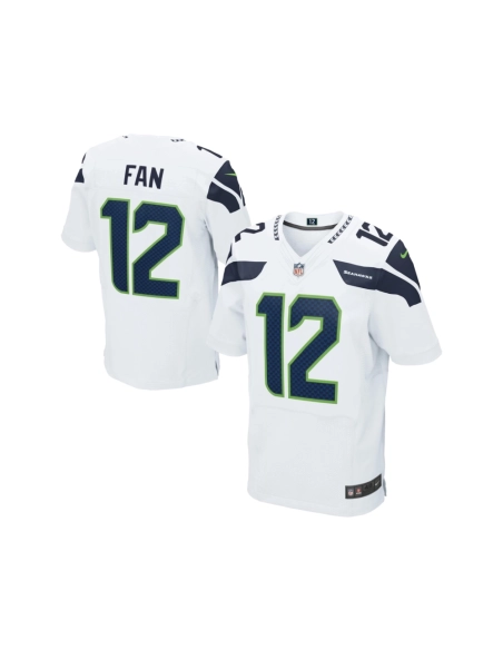 Mens Seattle Seahawks 12s White Elite Jersey
