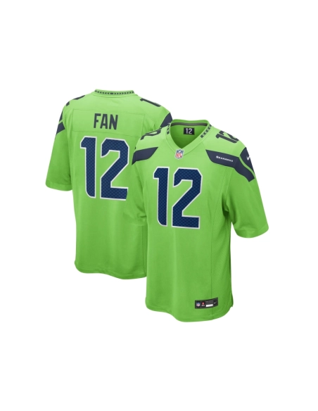 Mens Seattle Seahawks 12s Neon Green Game Jersey