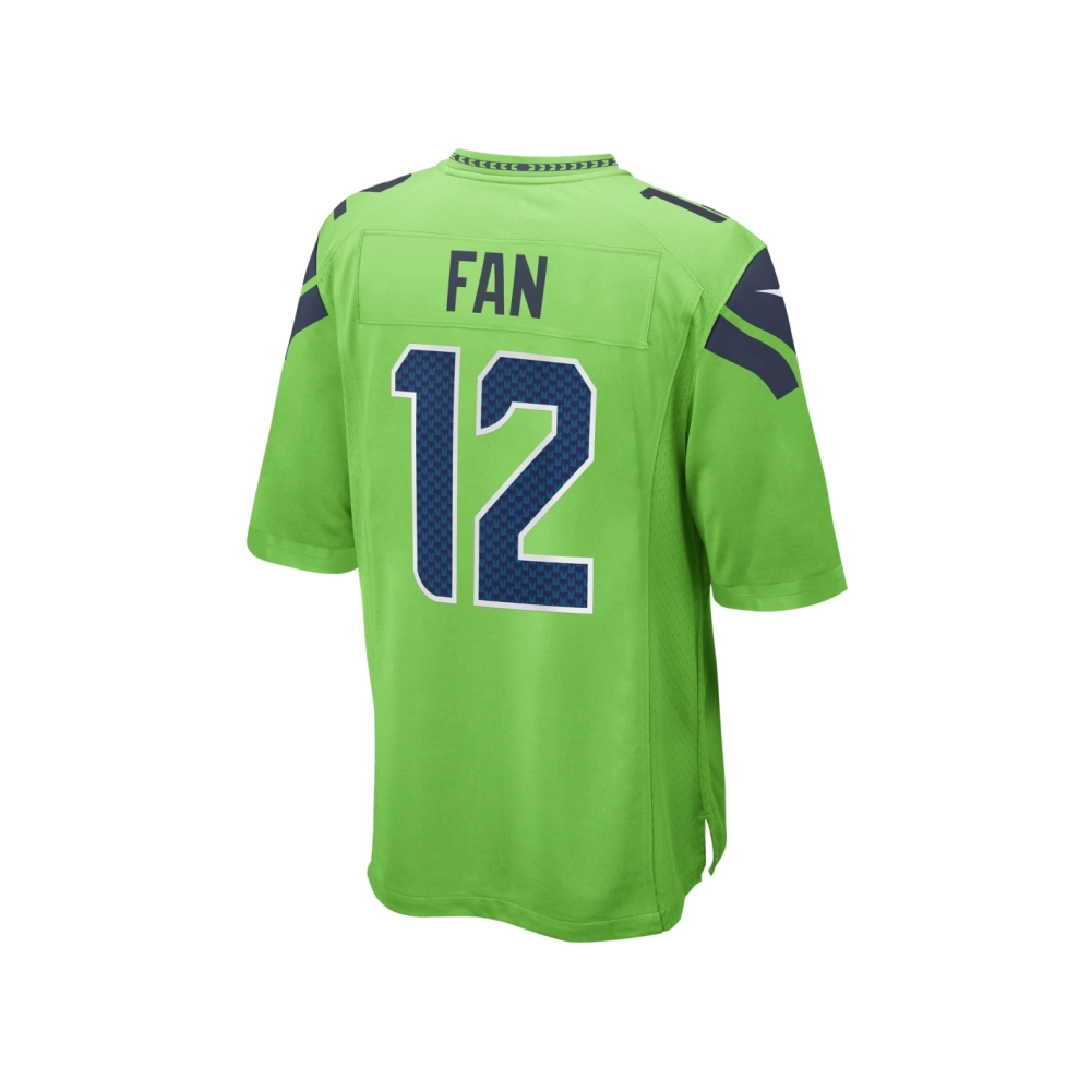Mens Seattle Seahawks 12s Neon Green Game Jersey