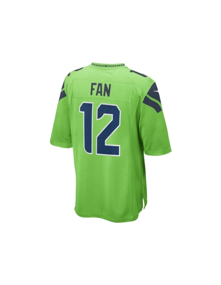 Mens Seattle Seahawks 12s Neon Green Game Jersey