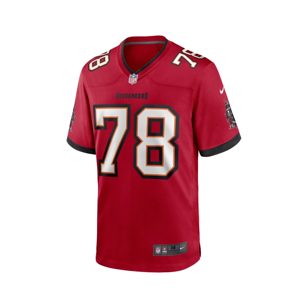 Mens Tampa Bay Buccaneers Tristan Wirfs Red Player Game Jersey