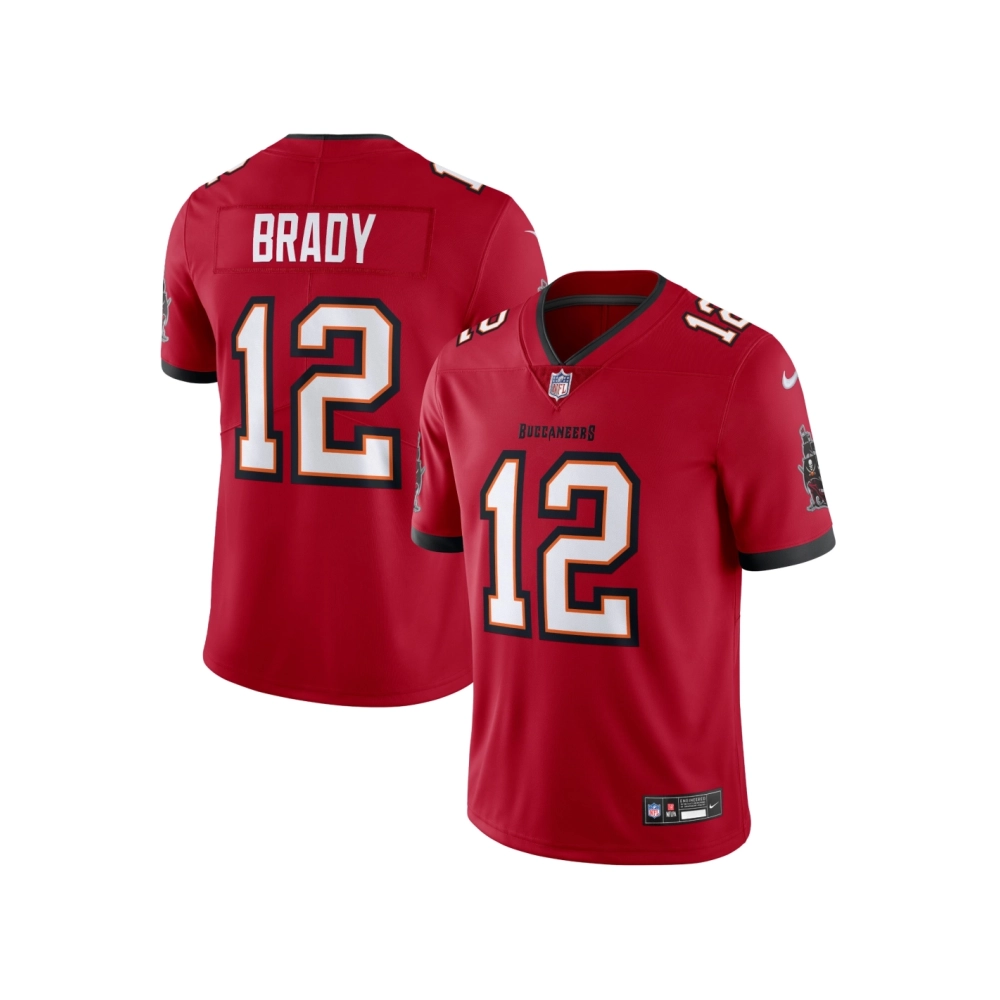 Mens Tampa Bay Buccaneers Tom Brady Red Vapor Untouchable Limited Jersey