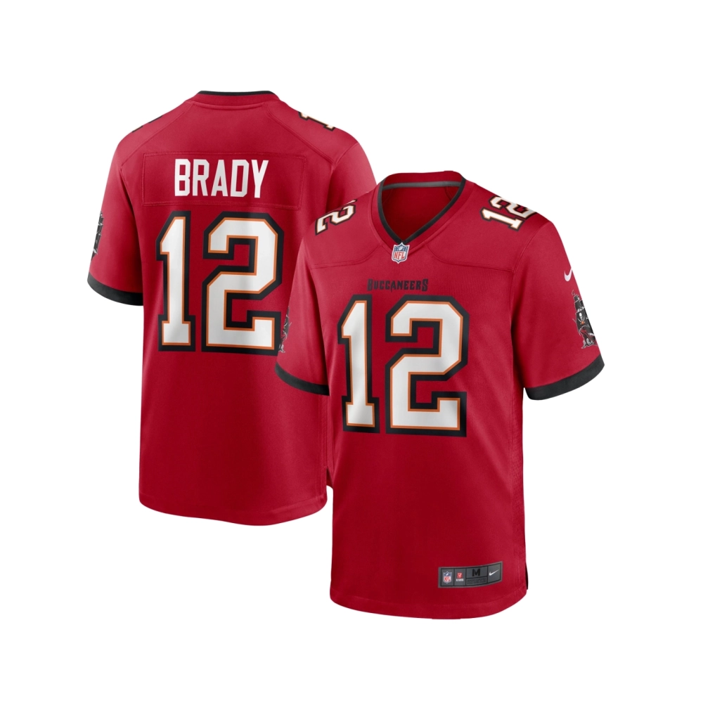 Mens Tampa Bay Buccaneers Tom Brady Red Game Jersey