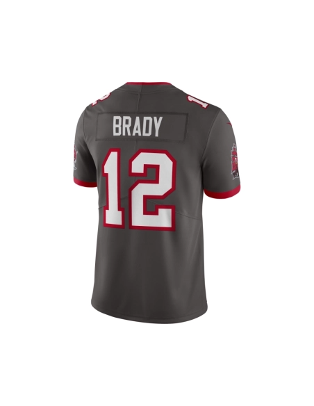 Mens Tampa Bay Buccaneers Tom Brady Pewter Alternate Vapor Limited Jersey