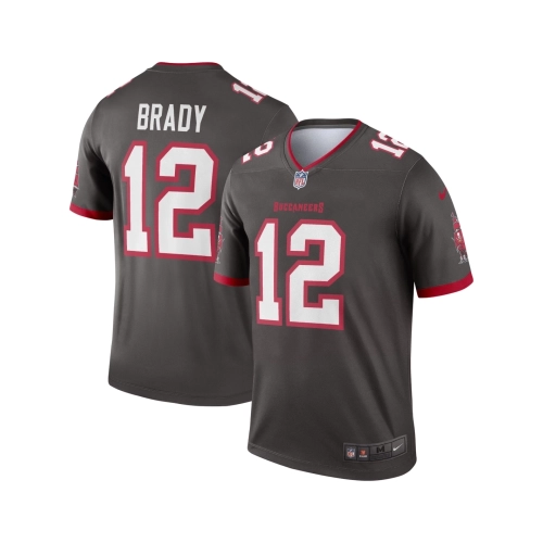 Mens Tampa Bay Buccaneers Tom Brady Pewter Alternate Legend Jersey