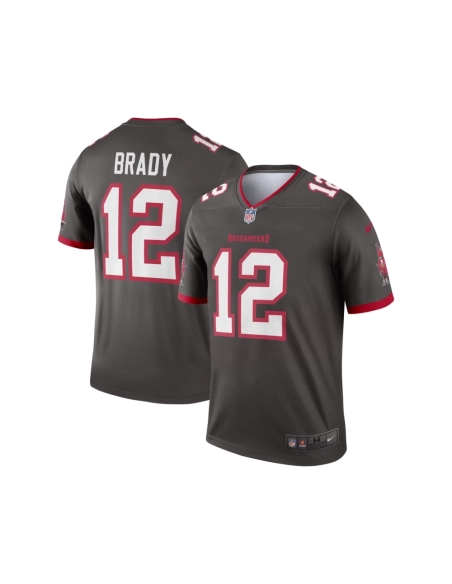 Mens Tampa Bay Buccaneers Tom Brady Pewter Alternate Legend Jersey