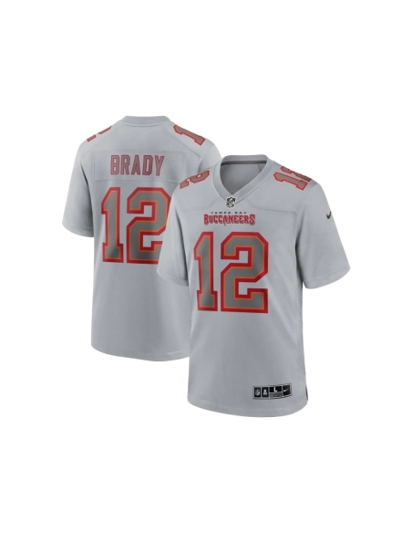Mens Tampa Bay Buccaneers Tom Brady Gray Atmosphere Fashion Game Jersey