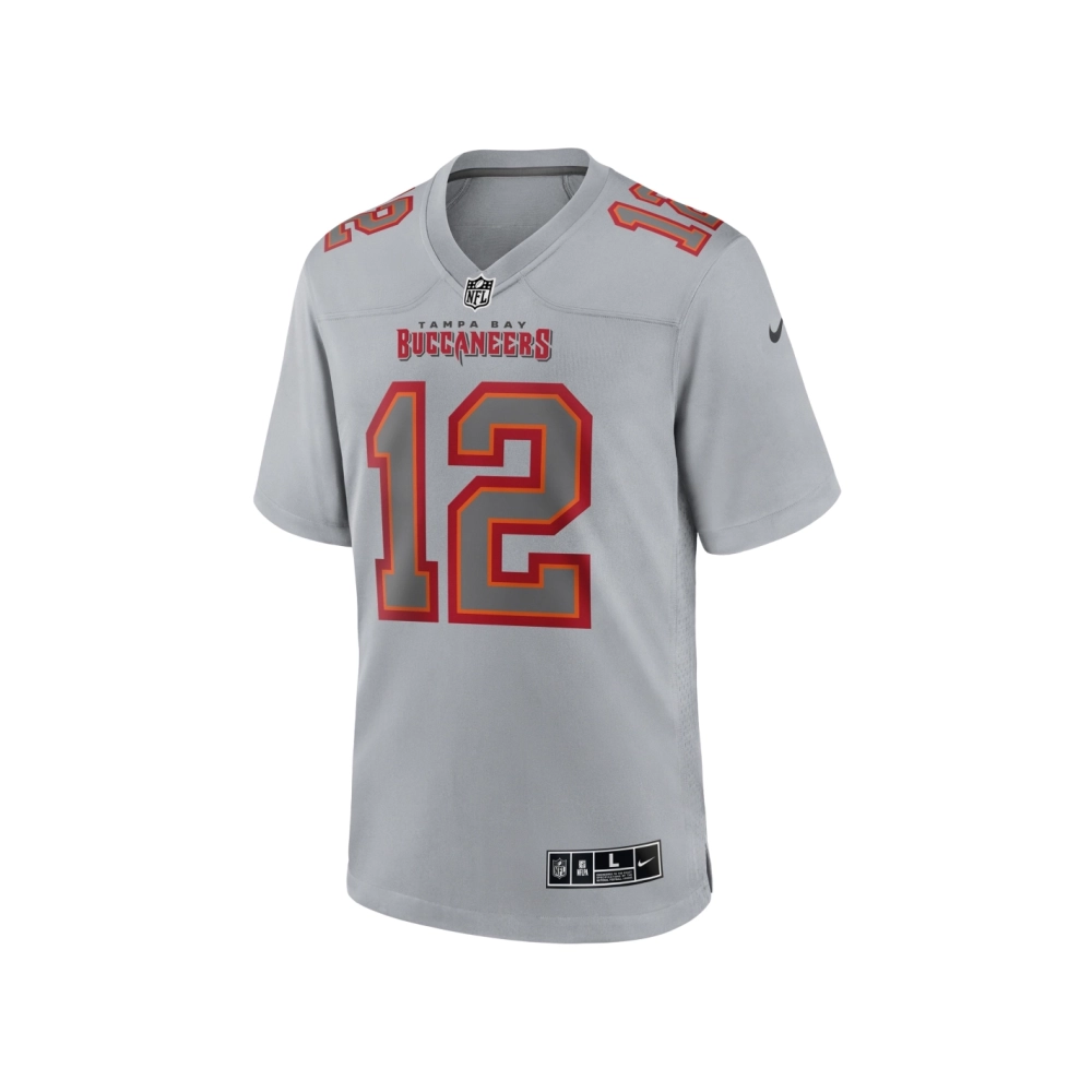 Mens Tampa Bay Buccaneers Tom Brady Gray Atmosphere Fashion Game Jersey