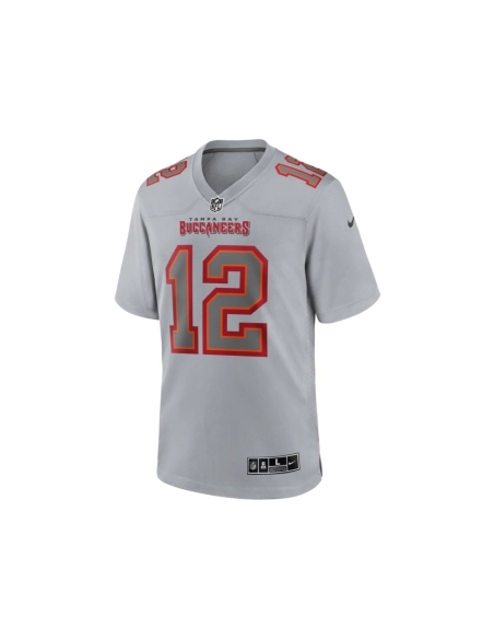 Mens Tampa Bay Buccaneers Tom Brady Gray Atmosphere Fashion Game Jersey