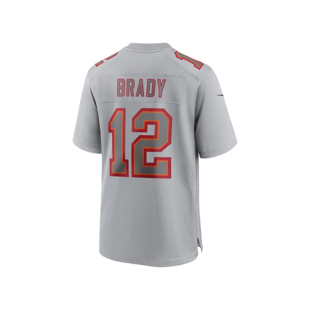 Mens Tampa Bay Buccaneers Tom Brady Gray Atmosphere Fashion Game Jersey