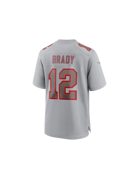 Mens Tampa Bay Buccaneers Tom Brady Gray Atmosphere Fashion Game Jersey
