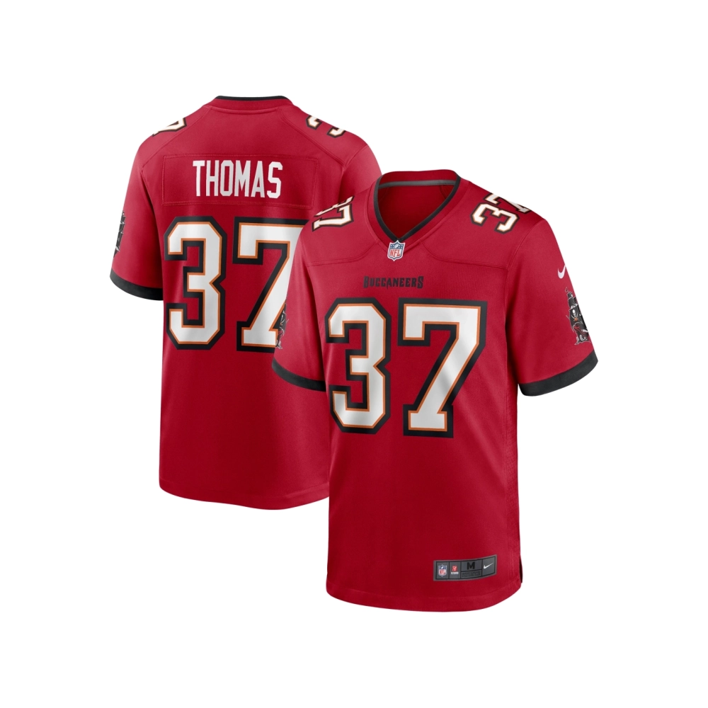 Mens Tampa Bay Buccaneers Tavierre Thomas Red Game Jersey