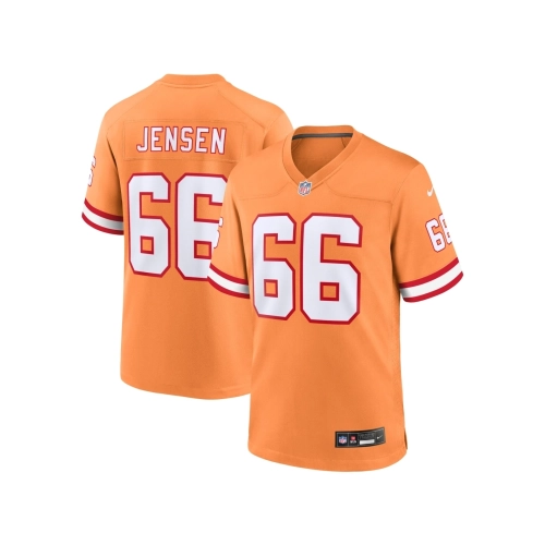 Mens Tampa Bay Buccaneers Ryan Jensen Orange Throwback Game Jersey