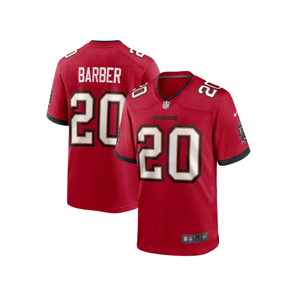 Mens Tampa Bay Buccaneers Ronde Barber Red Retired Player Game Jersey