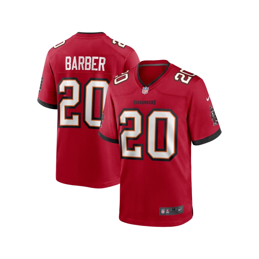 Mens Tampa Bay Buccaneers Ronde Barber Red Game Retired Player Jersey