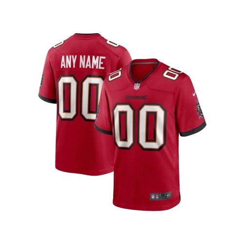Mens Tampa Bay Buccaneers Red Custom Game Jersey