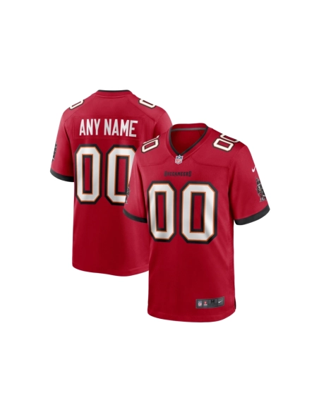 Mens Tampa Bay Buccaneers Red Custom Game Jersey