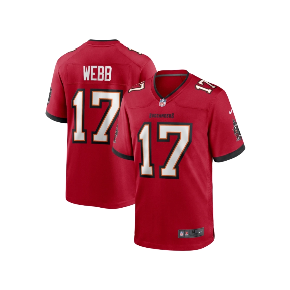 Mens Tampa Bay Buccaneers Raleigh Webb Red Game Jersey
