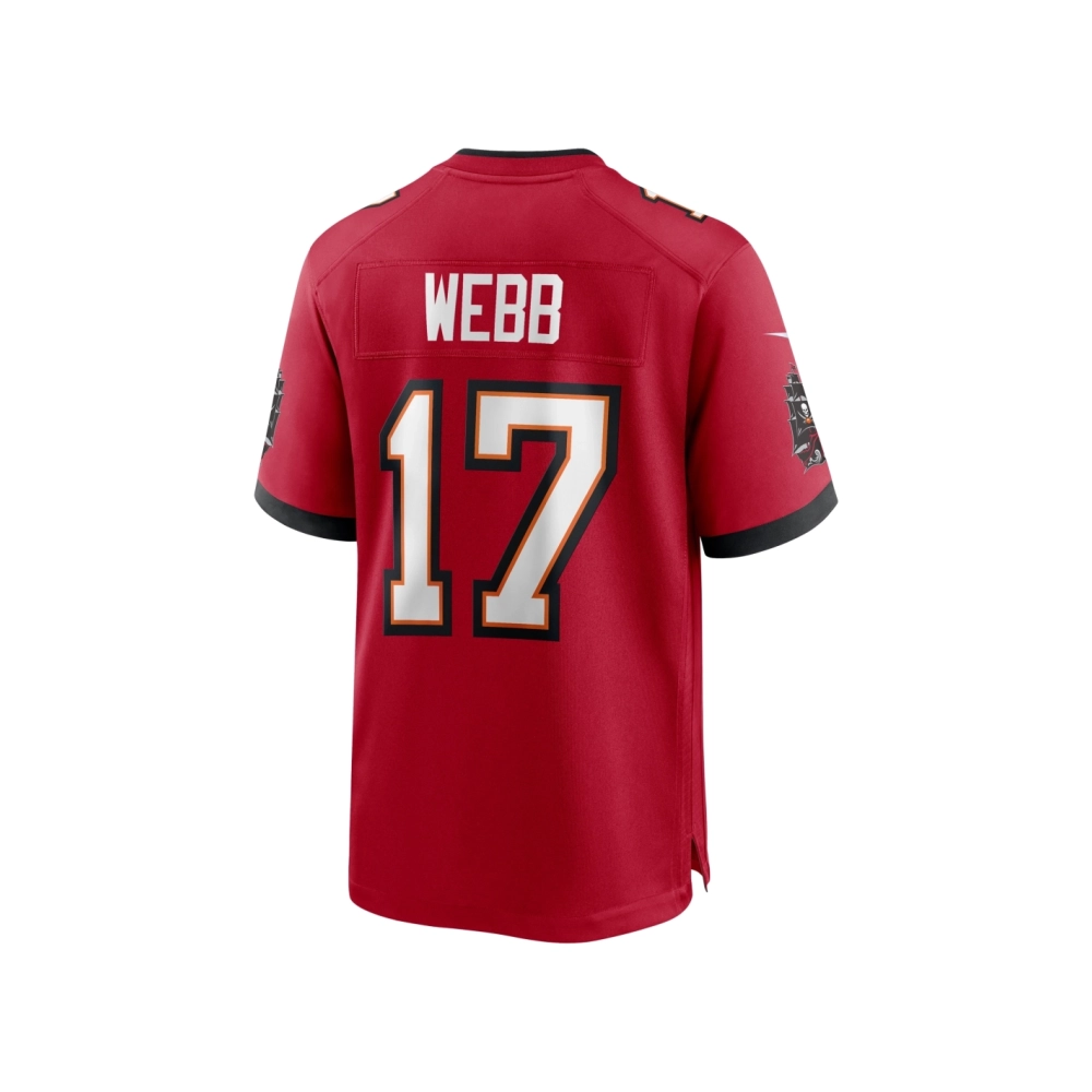 Mens Tampa Bay Buccaneers Raleigh Webb Red Game Jersey