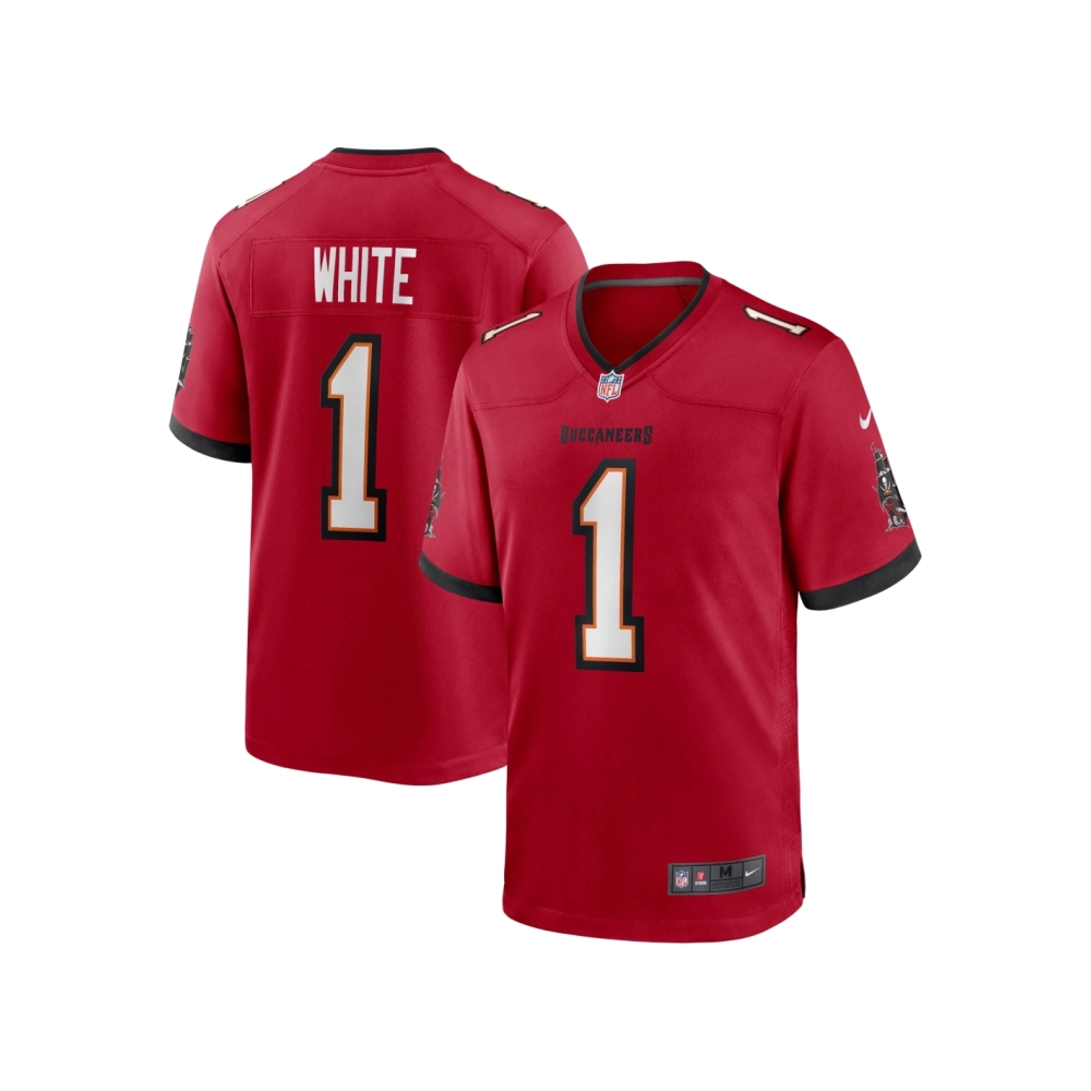 Mens Tampa Bay Buccaneers Rachaad White Red Game Player Jersey
