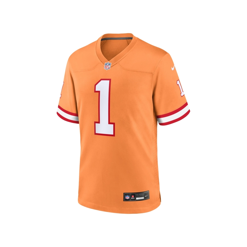 Mens Tampa Bay Buccaneers Rachaad White Orange Throwback Game Jersey