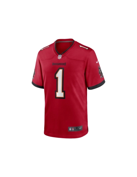 Mens Tampa Bay Buccaneers Number 1 Groom Red Game Jersey