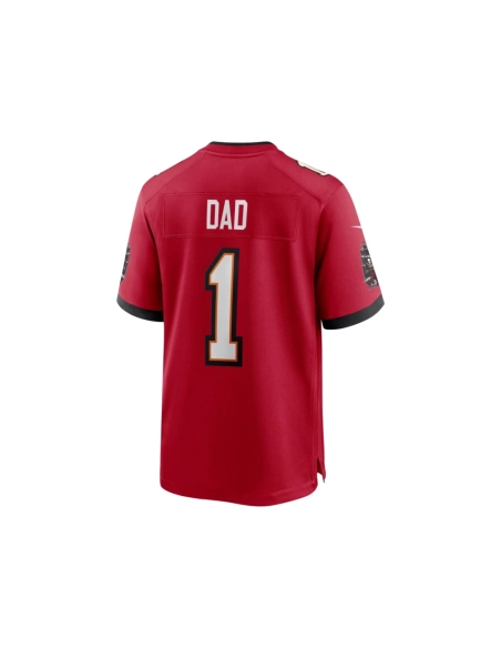 Mens Tampa Bay Buccaneers Number 1 Dad Red Game Jersey