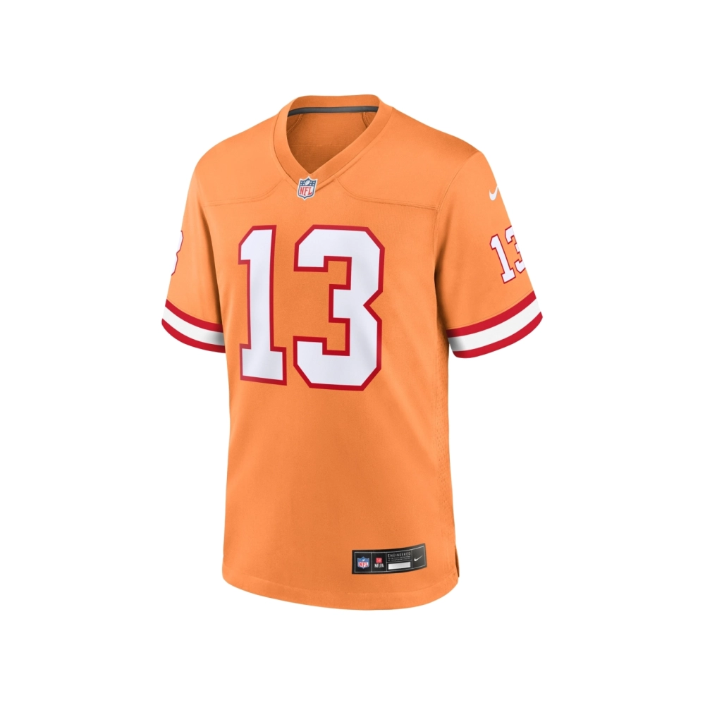 Mens Tampa Bay Buccaneers Mike Evans Orange Throwback Game Jersey