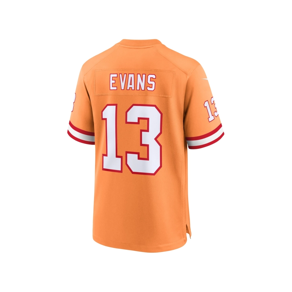 Mens Tampa Bay Buccaneers Mike Evans Orange Throwback Game Jersey