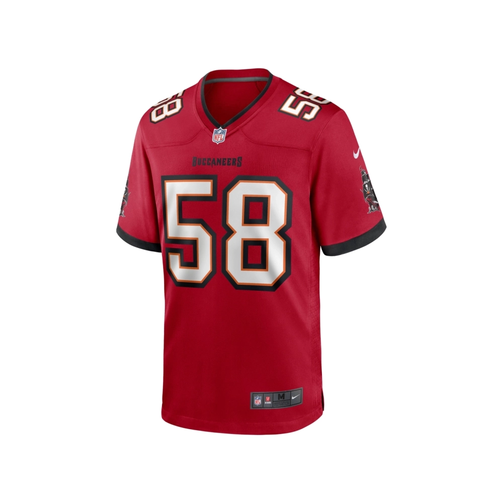 Mens Tampa Bay Buccaneers Markees Watts Red Game Jersey