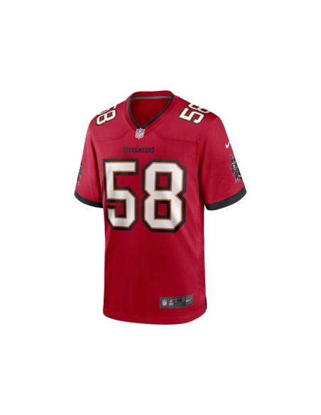 Mens Tampa Bay Buccaneers Markees Watts Red Game Jersey