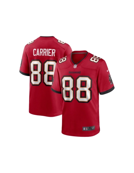 Mens Tampa Bay Buccaneers Mark Carrier Red Game Retired Player Jersey