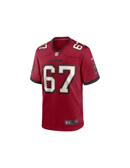 Mens Tampa Bay Buccaneers Luke Goedeke Red Game Player Jersey