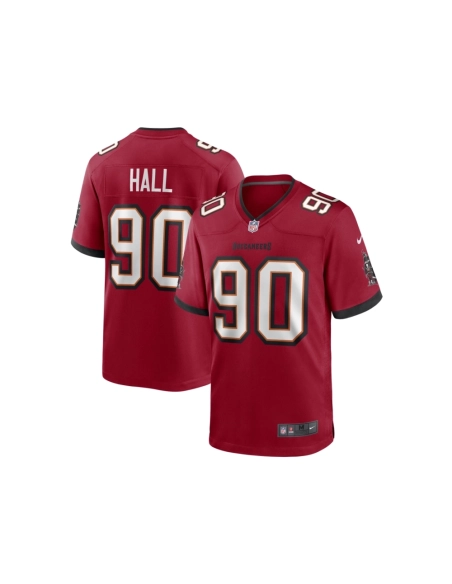 Mens Tampa Bay Buccaneers Logan Hall Red Game Player Jersey