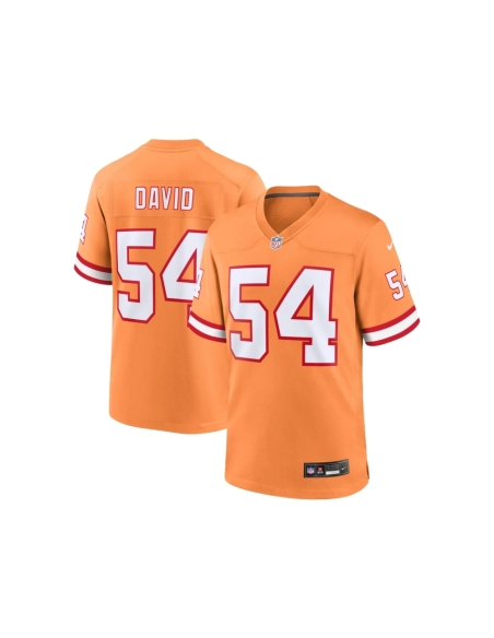 Mens Tampa Bay Buccaneers Lavonte David Orange Throwback Game Jersey