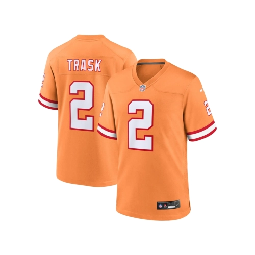 Mens Tampa Bay Buccaneers Kyle Trask Orange Throwback Game Jersey
