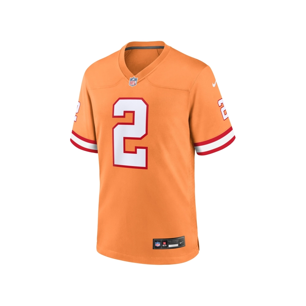 Mens Tampa Bay Buccaneers Kyle Trask Orange Throwback Game Jersey