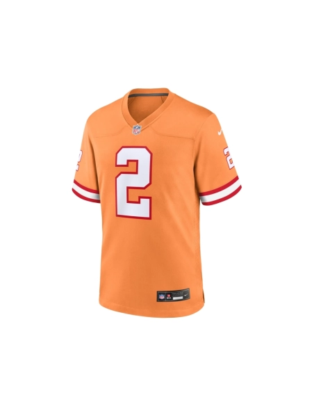 Mens Tampa Bay Buccaneers Kyle Trask Orange Throwback Game Jersey