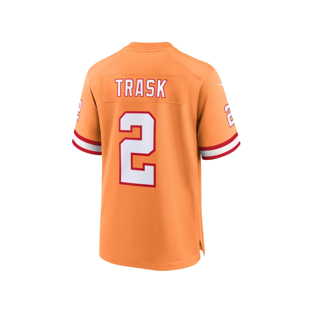 Mens Tampa Bay Buccaneers Kyle Trask Orange Throwback Game Jersey