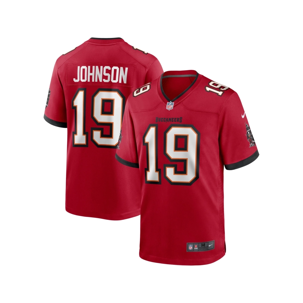 Mens Tampa Bay Buccaneers Keyshawn Johnson Red Game Retired Player Jersey