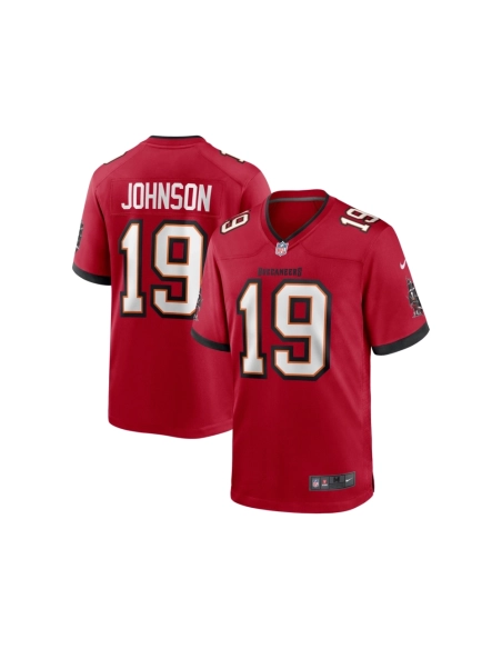Mens Tampa Bay Buccaneers Keyshawn Johnson Red Game Retired Player Jersey