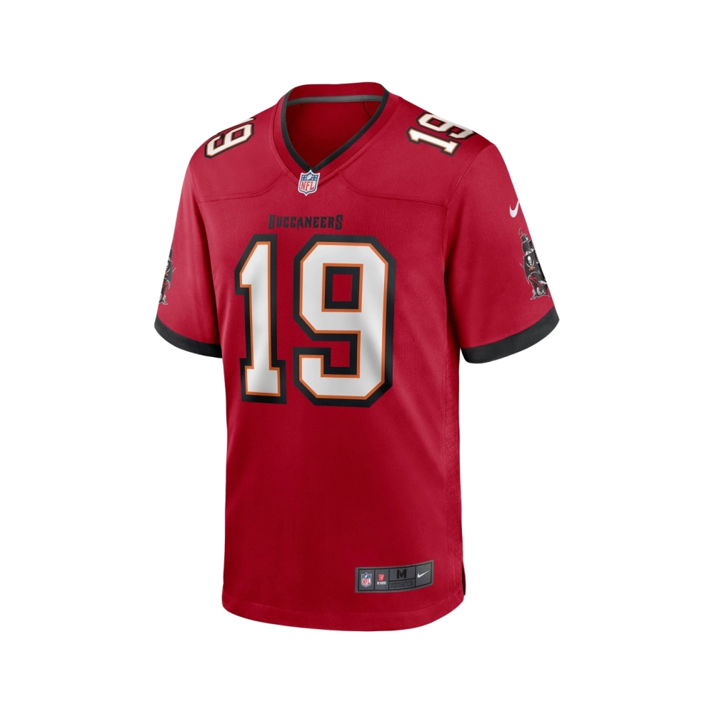 Mens Tampa Bay Buccaneers Keyshawn Johnson Red Game Retired Player Jersey